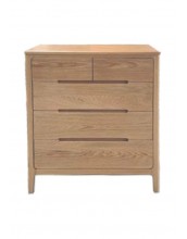 Lyam 5 Drawer Chest Solid Oak 